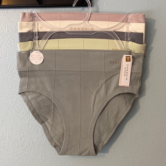 Danskin Other - NWT Danskin Intimates Ribbed, Seamless Bikini Brief Panties- 5-pack